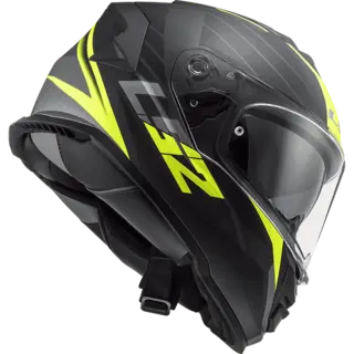 LS2 MC-Hjelm FF800 Storm II Nerve Svart/Gul