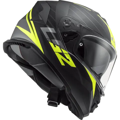 LS2 MC-Hjelm FF800 Storm II Nerve Svart/Gul