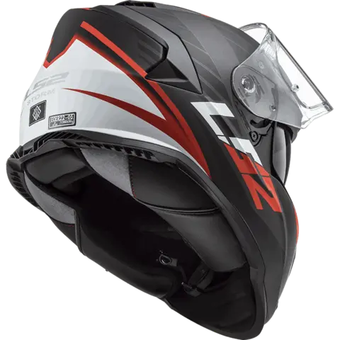 LS2 MC-Hjelm FF800 Storm II Nerve Svart/Rød