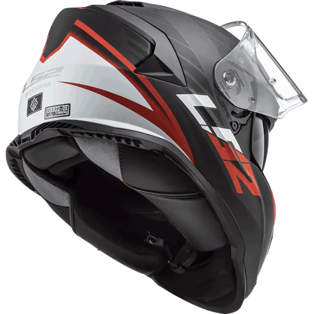 LS2 MC-Hjelm FF800 Storm II Nerve Svart/Rød 