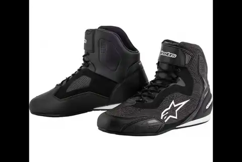 Alpinestars MC-Sko Faster 3 Rideknit Svart