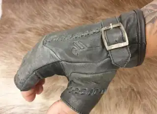 Fleinsopp skinnhansker Tor Fingerløs Svart