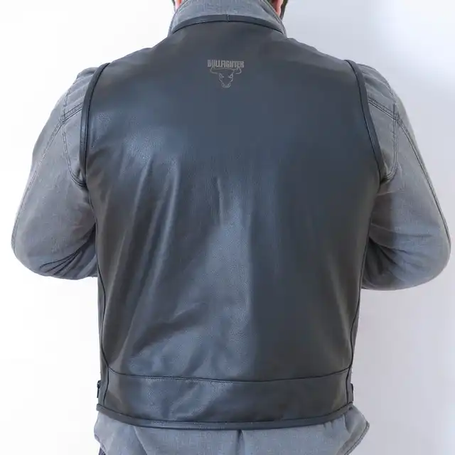 Bullfighter Buffalo Skinnvest V-cut Svart Svart 