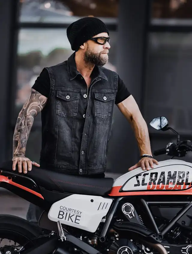 Bullfighter Denim Vest Svart 