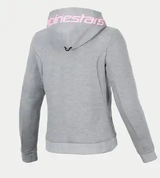 Alpinestars Chrome V2 Dame MC-Hoodie Grå/Rosa
