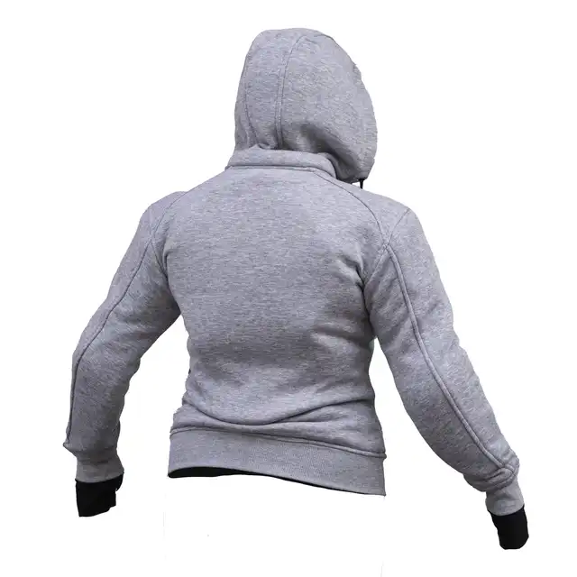 Bullfighter Slasher Dame MC-Hoodie Grå 