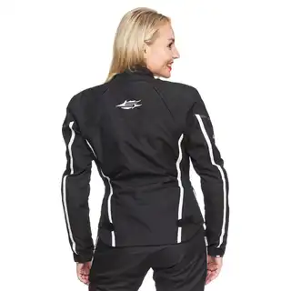 Sweep Milanese Dame MC-Jakke Svart/Hvit