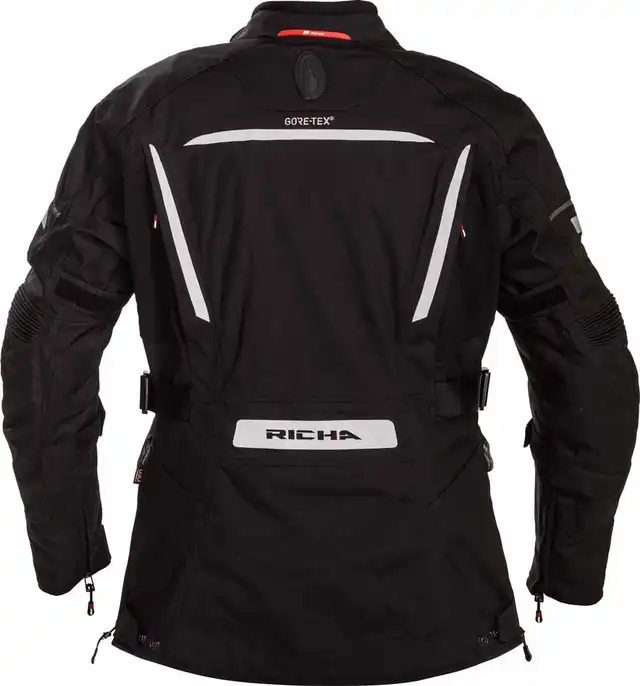 Richa Cyclone Dame MC-Jakke Svart 