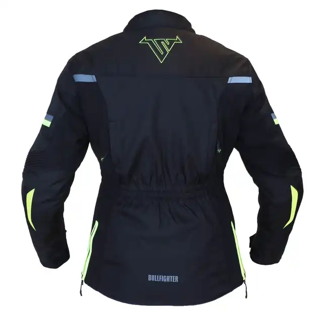 Bullfighter Trixy Dame MC-Jakke Svart/Gul 
