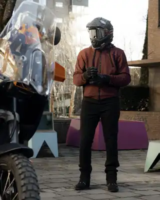 Bullfighter Atlas MC-Hoodie Burgunder