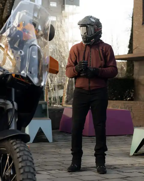 Bullfighter Atlas MC-Hoodie Burgunder