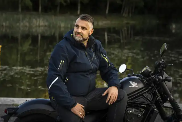 Sweep Breakout Softshell MC-Jakke Navy Blå 