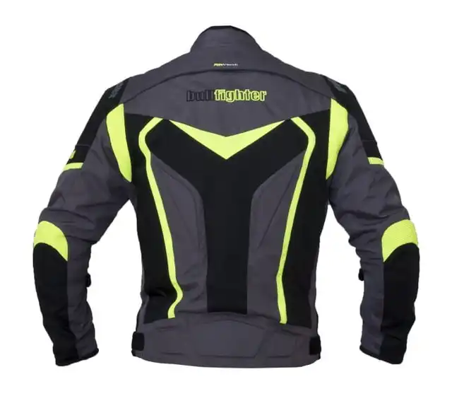 Bullfighter Solo D MC-Jakke Grå/Gul 