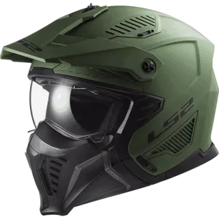 LS2 Halvhjelm OF606 Drifter Solid Matt Militær Grønn