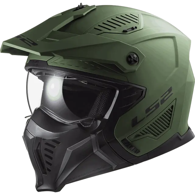 LS2 Halvhjelm OF606 Drifter Solid Matt Militær Grønn 