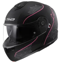 LS2 Åpningshjelm FF908 Strobe II Lux Svart/Rosa