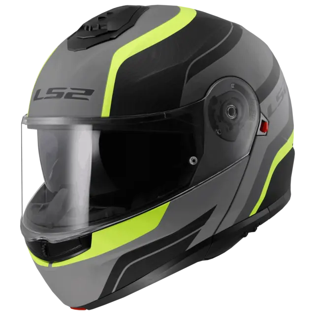 LS2 Åpningshjelm FF908 Strobe II Monza Svart/Gul 