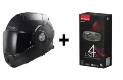 LS2 Åpningshjelm FF901 Advant X m/ Cardo Matt Svart