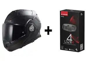 LS2 Åpningshjelm FF901 Advant X m/ Cardo Matt Svart