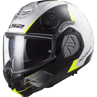LS2 Åpningshjelm FF906 Advant Codex Svart/Hvit