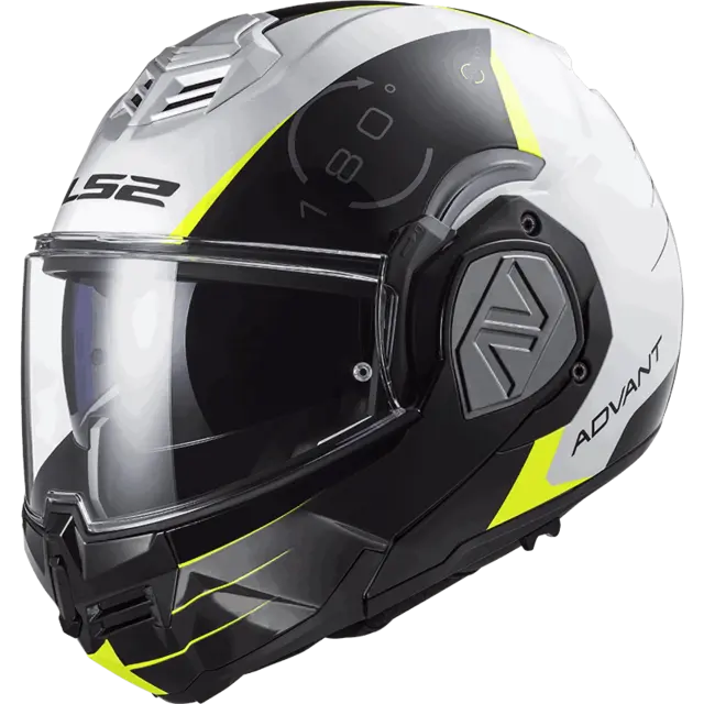 LS2 Åpningshjelm FF906 Advant Codex Svart/Hvit 