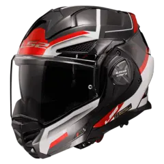 LS2 Åpningshjelm FF901 Advant X Spectrum Svart/Hvit/Rød