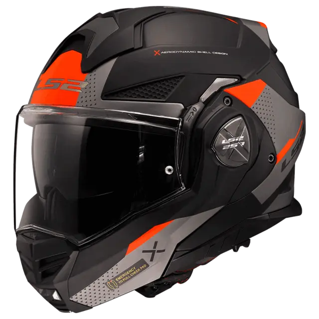 LS2 Åpningshjelm FF901 Advant X Oblivion Matt Svart/Rød 