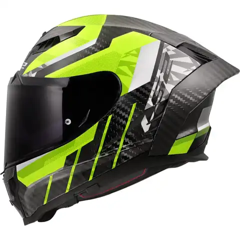 LS2 MC-Hjelm FF807 Dragon Trax Svart/Gul
