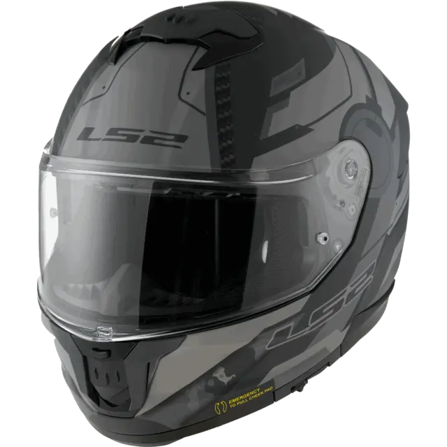 LS2 MC-Hjelm FF808 Stream II Matt Titanium Grå 