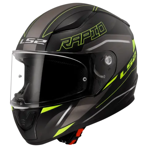 LS2 MC-Hjelm FF353 Rapid II Rokku Svart/Gul