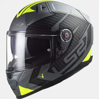 LS2 MC-Hjelm FF811 Vector II Splitter Grå/Gul