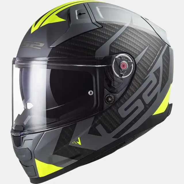 LS2 MC-Hjelm FF811 Vector II Splitter Grå/Gul 