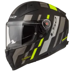 LS2 MC-Hjelm FF811 Vector II Tron Svart/Gul