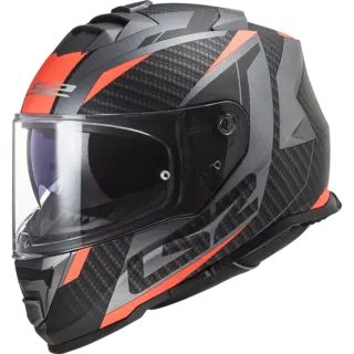 LS2 MC-Hjelm FF800 Storm II Racer Svart/Oransje