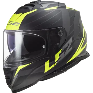 LS2 MC-Hjelm FF800 Storm II Nerve Svart/Gul