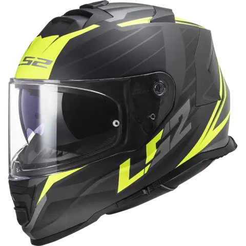 LS2 MC-Hjelm FF800 Storm II Nerve Svart/Gul