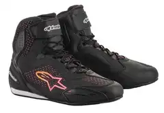 Alpinestars MC-Sko Faster 3 Rideknit Svart/Gul/Rosa