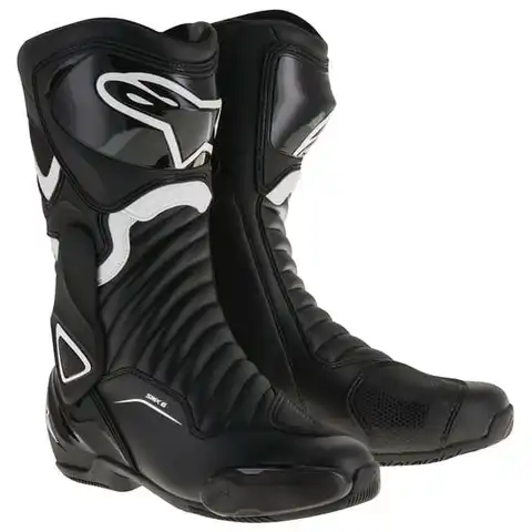 Alpinestars SMX-6 v2 MC-Støvel Svart/Hvit 