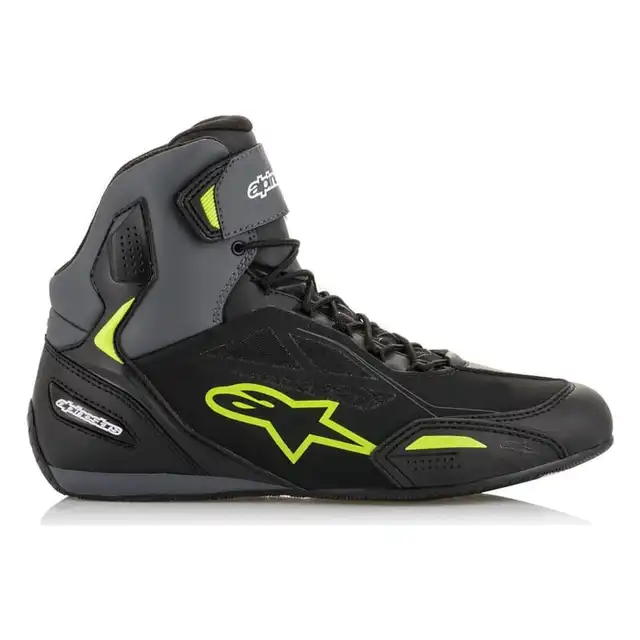 Alpinestars MC-Sko Faster 3 Drystar Svart/Gul 