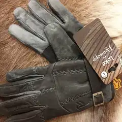 Fleinsopp skinnhansker Loke Svart