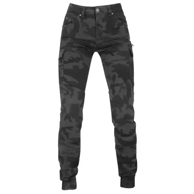 Richa Apache Dame Kevlar MC-Jeans Svart Camo 