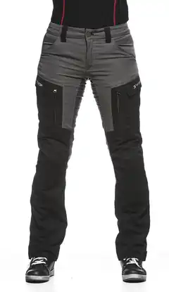 Sweep Chief Dame MC-Bukse Svart/Grå