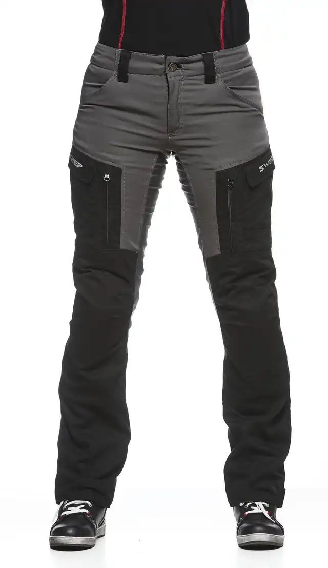 Sweep Chief Dame MC-Bukse Svart/Grå 