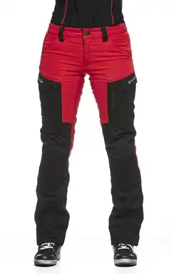 Sweep Chief Dame MC-Bukse Svart/Rød L:32