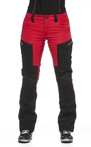 Sweep Chief Dame MC-Bukse Svart/Rød L:32