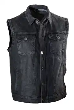 Bullfighter Denim Vest Svart
