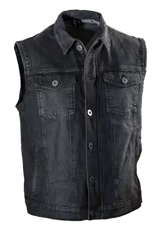Bullfighter Denim Vest Svart