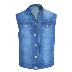 Bullfighter Denim Vest Blå