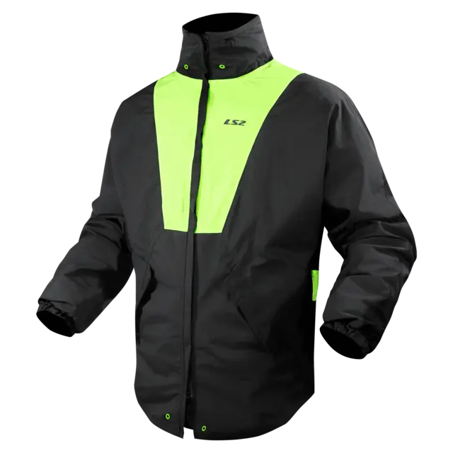 LS2 Regnjakke X-Rain Svart/Gul 