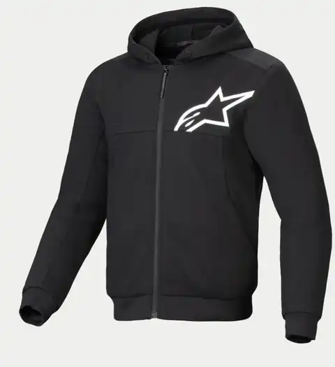 Alpinestars Chrome V2 Dame MC-Hoodie Svart/Hvit